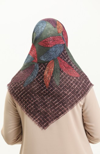 Patterned Scarf 13209-14 Damson Indigo 13209-14
