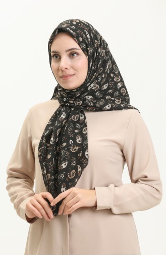 Écharpe à Motifs Mio Caz 13216-04 Noir Beige 13216-04
