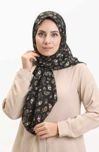 Écharpe à Motifs Mio Caz 13216-04 Noir Beige 13216-04