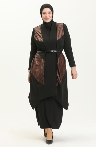 Braun Strickjacke 7016.Kahverengi