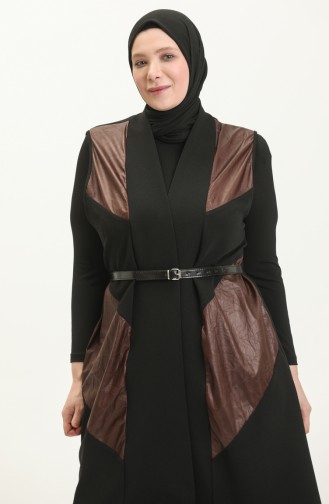 Braun Strickjacke 7016.Kahverengi