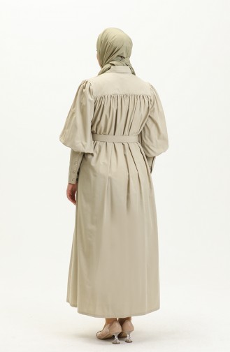 Belted Dress 0010-01 Khaki 0010-01