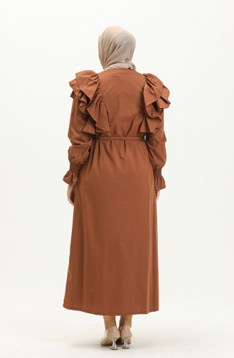 Brown İslamitische Jurk 0006-03