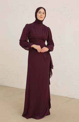 Lila Hijab-Abendkleider 5718-09