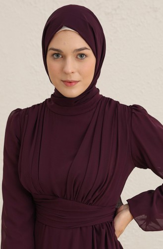 Lila Hijab-Abendkleider 5718-09