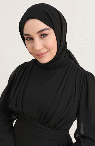 Habillé Hijab Noir 5718-15