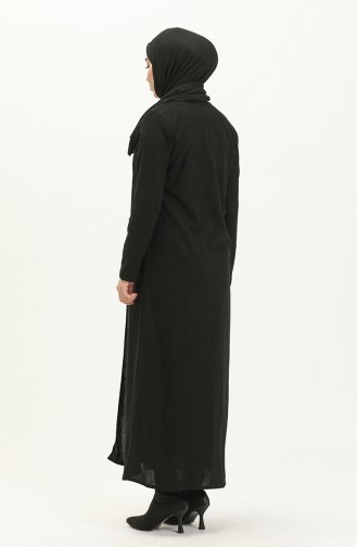 بدلة ثنائية كارديجان وفستان بدون أكمام 5502-04 أسود 5502-04