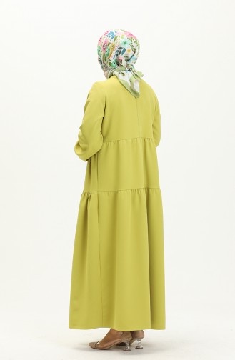 Robe Plissée 1840-12 Vert Pistache 1840-12