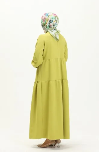 Robe Plissée 1840-12 Vert Pistache 1840-12