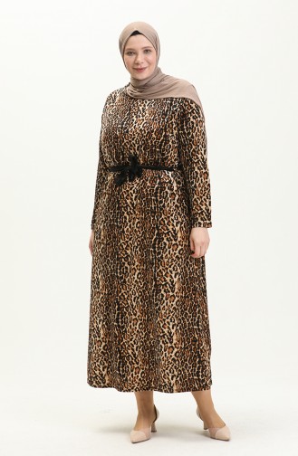 Große Größe Samtkleid 4904-01 Schwarz 4904-01