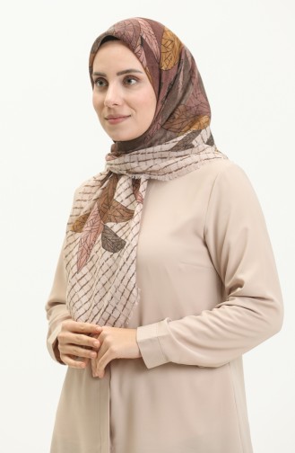 Patterned Scarf 13209-16 Beige Brown 13209-16