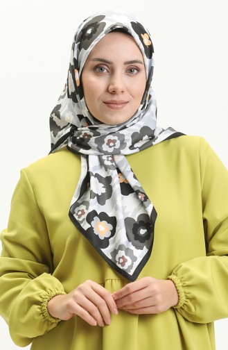 Nilüfer Twill Eşarp M2562-01 Siyah