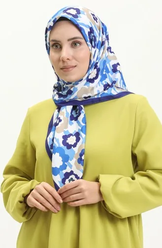 Seerose Twill Kopftuch M2562-02 Sax 2562-02