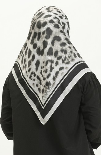 Leopar Desen Soft Eşarp 2004-06 Siyah