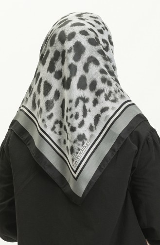 Leopard Print Soft Scarf 2004-09 Gray 2004-09