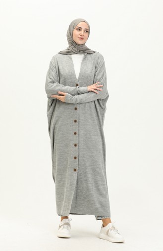 Trikot Strickjacke mit Fledermausärmeln 3240-08 Hellgrau 3240-08