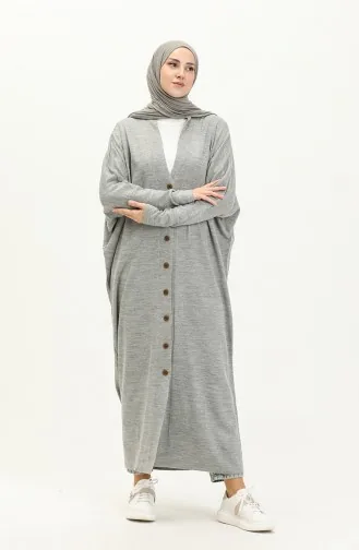 Trikot Strickjacke mit Fledermausärmeln 3240-08 Hellgrau 3240-08