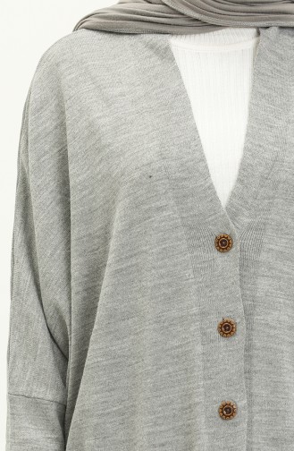 Knitwear Bat Sleeve Cardigan 3240-08 Light Gray 3240-08