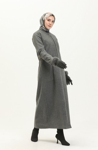 Manteau à Glissière 0022-02 Gris 0022-02
