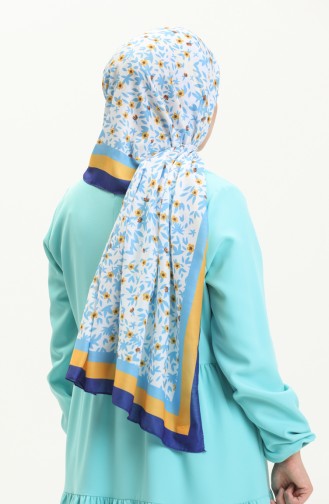 Fleur Cotton Shawl M2583-02 Saxe 2583-02