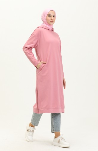 Hooded Sports Tunic 3007-20 Pink 3007-20