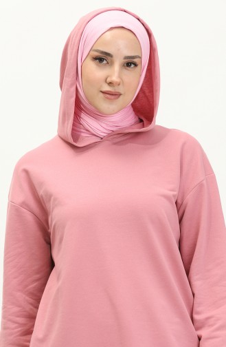 Hooded Sports Tunic 3007-20 Pink 3007-20