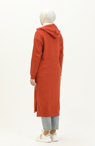 Hooded Sports Tunic 3007-21 Brick Red 3007-21