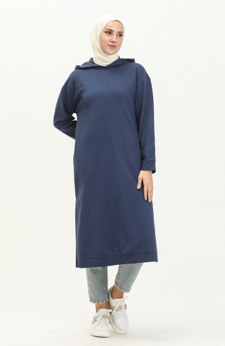 Hooded Sports Tunic 3007-23 Indigo 3007-23