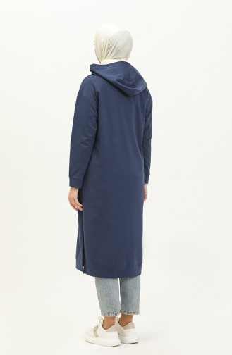 Hooded Sports Tunic 3007-23 Indigo 3007-23