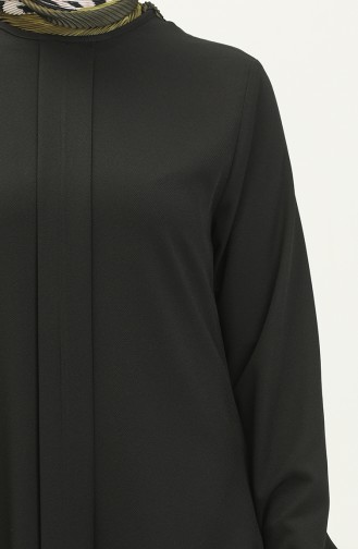 Hidden Button Tunic 1839-01 Black 1839-01