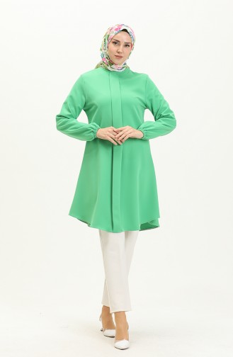 Hidden Button Tunic 1839-03 Green 1839-03