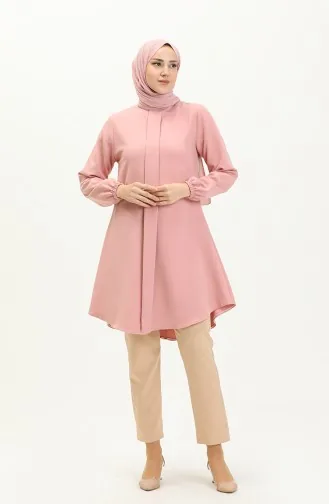 Tunika mit Stoffdetail 1839-04 Pink 1839-04
