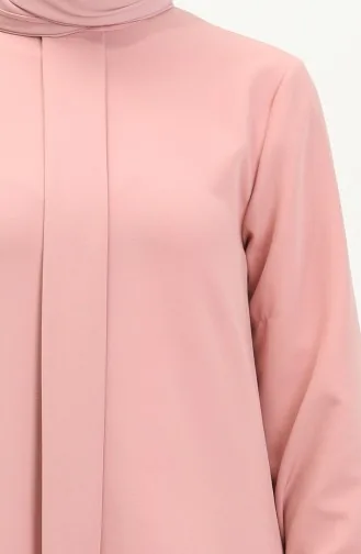 Tunika mit Stoffdetail 1839-04 Pink 1839-04