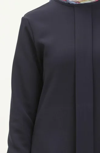 Tunika mit Stoffdetail 1839-10 Dunkelblau 1839-10