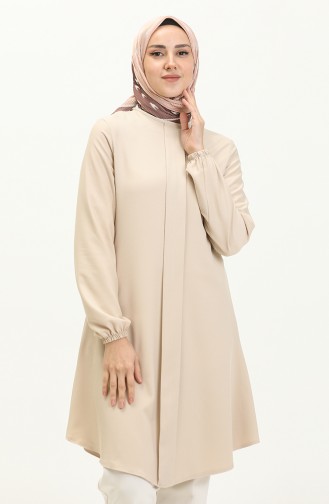 Hidden Button Tunic 1839A-01 Stone 1839A-01