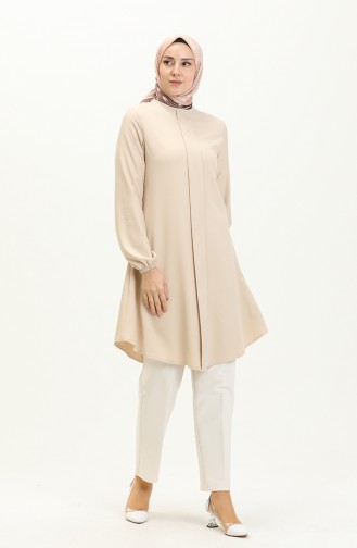 Hidden Button Tunic 1839A-01 Stone 1839A-01