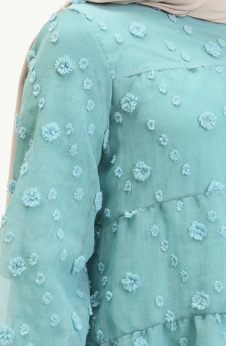Tunika mit Pompom 5505-02 Blau 5505-02