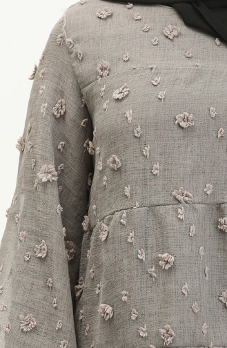 Tunika mit Pompom 5505-05 Grau 5505-05