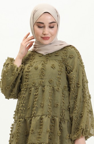 Tunika mit Pompom 5505-06 Khaki 5505-06