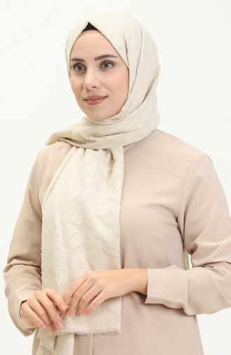 Jakar Modern Zebra Desen Şal M2665-11 Bej