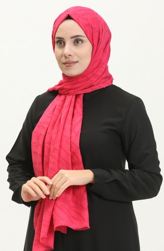 Jacquard-Schal mit modernem Zebramuster M2665-17 Fuchsia 2665-17