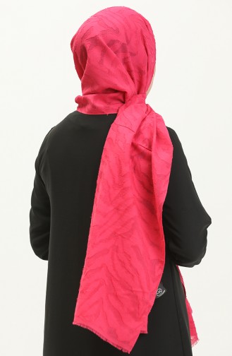 Jacquard-Schal mit modernem Zebramuster M2665-17 Fuchsia 2665-17