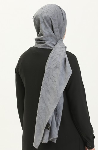 Jakar Modern Zebra Desen Şal M2665-21 Füme