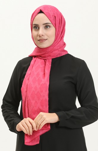 شال جاكار بنقش بقلاوة M2667-06 فوشي 2667-06