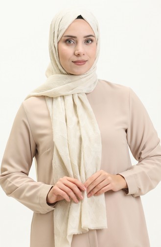 Jacquard Series Diamond Pattern Shawl M2667-09 Beige 2667-09