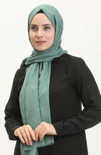 Jacquard Series Diamond Pattern Shawl M2667-11 Green 2667-11