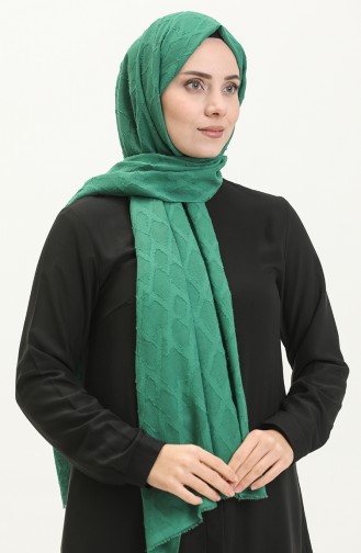 Jacquard-Serie Rautenmuster-Schal M2667-13 Smaragdgrün 2667-13