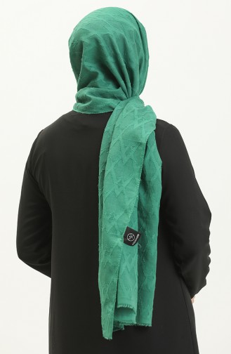 Jacquard-Serie Rautenmuster-Schal M2667-13 Smaragdgrün 2667-13