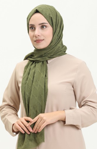 Jacquard Series Diamond Pattern Shawl M2667-14 Khaki 2667-14