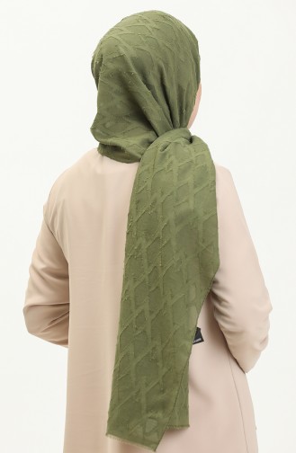 Jacquard Series Diamond Pattern Shawl M2667-14 Khaki 2667-14